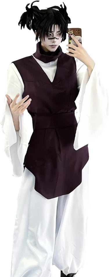 CR ROLECOS Disfraz de anime Geto Suguru, uniforme escolar, disfraz de Halloween